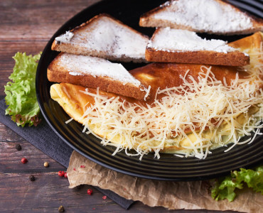 Омлет со шпинатом 